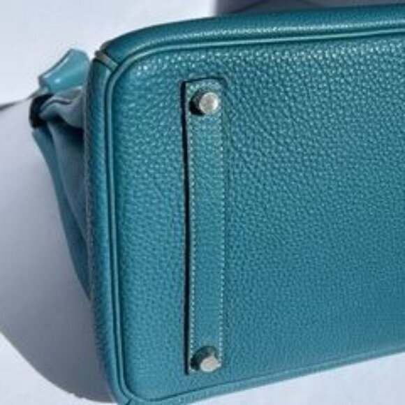 Hermes Birkin 35 Blue Togo Leather Palladium Hardware - Picture 10 of 15